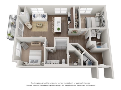 2 bedroom 2 bathroom